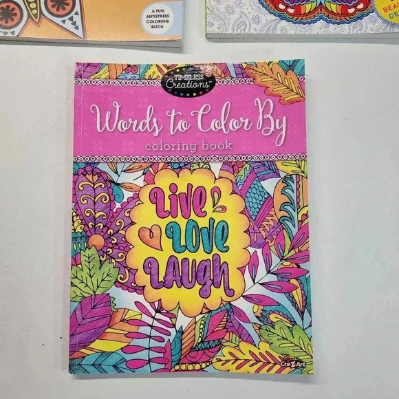 Mandalas Colorma and Words To Color By Coloring Books Casual Adult Athleisure - Picture 2 of 14